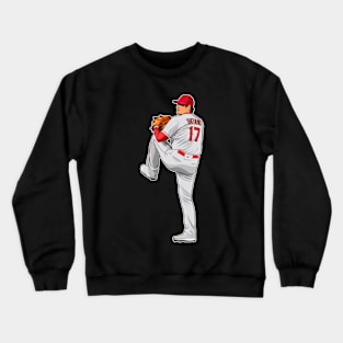 Shohei Ohtani #17 Pitches Crewneck Sweatshirt